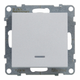LEGRAND - ŁĄCZNIK SCHODOWY Z PODŚWIETLENIEM  - 10 AX - 250 V~ - ZACISKI AUTOMATYCZNE ALUMINIUM SUNO - 721316