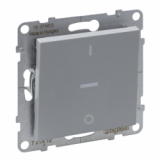 LEGRAND - ŁĄCZNIK DWUBIEGUNOWY Z PODŚWIETLENIEM  - 10 AX - 250 V~ - ZACISKI ŚRUBOWE   ALUMINIUM  SUNO - 721312