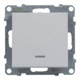 LEGRAND - ŁACZNIK JEDNOBIEGUNOWY PODŚWIETLANY - 10 AX - 250 V~ - ZACISKI AUTOMATYCZNE ALUMINIUM  SUNO - 721311