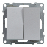 LEGRAND - ŁĄCZNIK SCHODOWY PODWÓJNY - 10 AX - 250 V~ - ZACISKI AUTOMATYCZNE ALUMINIUM SUNO - 721308