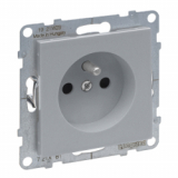 LEGRAND - GNIAZDO 2P+Z - - 16 A - 250 V~ - ZACISKI AUTOMATYCZNE  ALUMINIUM SUNO - 721381