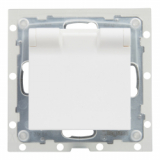 LEGRAND - GNIAZDO POJEDYNCZE IP44 Z KLAPKĄ 2P+Z 16 A 250V ZACISKI AUTOMATYCZNE BIAŁY SUNO - 721186