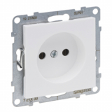 LEGRAND - GNIAZDO 2P - 16 A - 250 V~ - ZACISKI ŚRUBOWE  BIAŁY SUNO - 721133