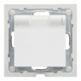 LEGRAND - GNIAZDO SCHUKO 2P+Z- 16 A - 250 V~ - Z PRZESŁONĄ IP44 - ZACISKI AUTOMATYCZNE  BIAŁY SUNO - 721123