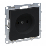 LEGRAND - GNIAZDO 2P - 16 A - 250 V~ - ZACISKI ŚRUBOWE  CZARNY  SUNO - 721433