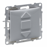 LEGRAND - PRZYCISKOWY ŁĄCZNIK ROLET - 6 A - 250 V~ - 3 POZYCYJNY: GÓRA, DÓŁ, STOP - BEZPOŚREDNIE STEROWANIE ROLETAMI  ALUMINIUM SUNO - 721338