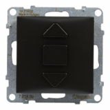 LEGRAND - ŁĄCZNIK ROLET 3 POZYCYJNY 6 AX 250V ZACISKI AUTOMATYCZNE CZARNY SUNO - 721439