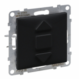 LEGRAND - PRZYCISK  STEROWANIA ROLETAMI 3 POZYCYJNY 6 A 250V ZACISKI AUTOMATYCZNE CZARNY SUNO - 721438