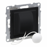 LEGRAND - PRZYCISK PRZEŁĄCZNY CIĘGNOWY NO/NC - 6 A - 250 V~ - ZACISKI AUTOMATYCZNE  CZARNY  SUNO - 721400