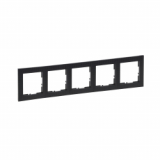 LEGRAND - RAMKA - 5X WZORZYSTA CZERŃ  SUNO - 721575