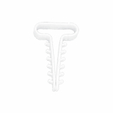 ELEKTROPLAST OPATÓWEK - UCHWYT SZYBKIEGO MONTAŻU PŁASKI USMP-6 6X2,5MM BIAŁY /100SZT/ - 16.6