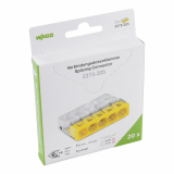 WAGO - SZYBKOZŁĄCZKA 5X0,5-2,5MM2 COMPACT TRANSPARENTNA WAGO /BLISTER OPAKOWANIE = 20SZT/ - 2273-205/995-020