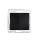 KANLUX - Łącznik dwugrupowy świecznikowy z LED LOGI 02-1120-142 cm - 33623