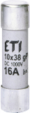 ETI - WKŁADKA TOPIKOWA CYLINDRYCZNA PV CH10X38 GPV 16A/1000V DC - 002625081