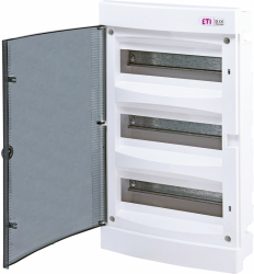 ETI - ROZDZIELNIA TWORZYWO PODTYNKOWA IP40 3X12 MOD DRZWI TRANSPARENTNE ECM36PT-S - 001101076