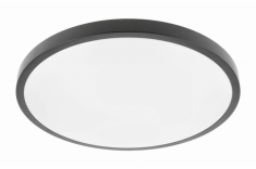 GTV - PLAFONIERA LED 32W 2560LM 4000K IP54 400MM CZARNA ATOL - LD-ATOL32W-NW-10