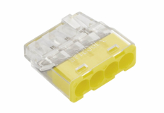 SIMET - SZYBKOZŁĄCZKA PC214S MINI SAMOZACISKOWA BEZGWINTOWA DO DRUTÓW 0.2 - 2.5 mm2 4 TORY TRANSPARENTNY OPAKOWANIE 100 SZT. - 89242000