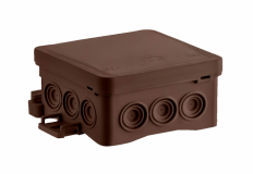 SIMET - PUSZKA INSTALACYJNA NAŚCIENNA 85X40X85- NS6 BRĄZOWY FASTBOX&HOOK- BEZHALOGENOWA; IP54, UV - 35346115