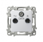 OSPEL - Gniazdo RTV-DATA - BIAŁY SZAFIR - GPA-ZD/m/00