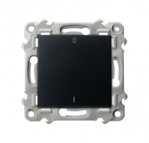OSPEL - ŁĄCZNIK DWUBIEGUNOWY 10AX 250V ZACISKI AUTOMATYCZNE CZARNY METALIK SZAFIR - ŁP-11Z/m/33