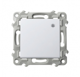OSPEL - ŁĄCZNIK KRZYŻOWY 10AX 250V ZACISKI AUTOMATYCZNE BIAŁY SZAFIR - ŁP-4Z/m/00