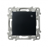 OSPEL - ŁĄCZNIK KRZYŻOWY 10AX 250V ZACISKI AUTOMATYCZNE CZARNY METALIK SZAFIR - ŁP-4Z/m/33