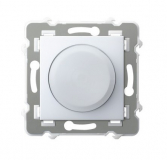 OSPEL - Ściemniacz uniwersalny do obciążenia żarowego, halogenowego oraz LED - BIAŁY SZAFIR - ŁP-8ZL2/m/00
