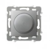 OSPEL - Ściemniacz uniwersalny do obciążenia żarowego, halogenowego oraz LED - SREBRO SZAFIR - ŁP-8ZL2/m/18