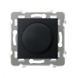 OSPEL - Ściemniacz uniwersalny do obciążenia żarowego, halogenowego oraz LED - CZARNY METALIK SZAFIR - ŁP-8ZL2/m/33