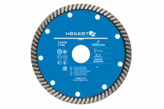 HOGERT - TARCZA DIAMENTOWA 125 MM, TURBO, SUPER CIENKA - HT6D712