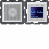 HAGER - B.x Radio Touch DAB+, Bluetooth z głośnikiem biały mat - 30809909