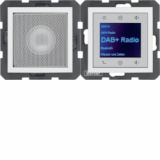 HAGER - B.x Radio Touch DAB+ z głośnikiem biały połysk - 29808989