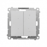 KONTAKT SIMON - DIMMER – Ściemniacz do LED ściemnialnych, klawiszowy (moduł); Aluminium mat Simon 55 - TESL1W.01/143