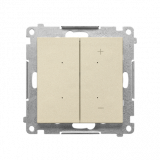 KONTAKT SIMON - DIMMER – Ściemniacz do LED ściemnialnych, klawiszowy (moduł); Szampański mat Simon 55 - TESL1W.01/144