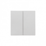 KONTAKT SIMON - Klawisz podwójny do: SZP2M, SZW2M; Aluminium mat Simon 55 - TKZW2/X/143