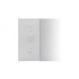 KONTAKT SIMON - Klawisz połówkowy z piktogramem grupy rolet do produktów elektronicznych; Aluminium mat Simon 55 - TKE23/143