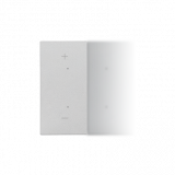KONTAKT SIMON - Klawisz połówkowy lewostronny z piktogramem „+/-” do produktów elektronicznych; Aluminium mat Simon 55 - TKE24/143