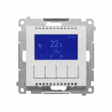 KONTAKT SIMON - Termostat programowalny z wyświetlaczem (moduł); Jasnoszary mat Simon 55 - TETD1A.01/114