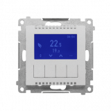 KONTAKT SIMON - Termostat programowalny z wyświetlaczem (moduł); Aluminium mat Simon 55 - TETD1A.01/143