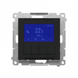 KONTAKT SIMON - Termostat programowalny z wyświetlaczem (moduł); Czarny mat Simon 55 - TETD1A.01/149