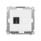 KONTAKT SIMON - Gniazdo HDMI (moduł); Biały mat Simon 55 - TGHDMI.01/111