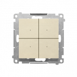 KONTAKT SIMON - Łącznik/przycisk 4-krotny elektroniczny (moduł); Szampański mat Simon 55 - TEW4.01/144