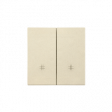 KONTAKT SIMON - Klawisz podwójny z piktogramami krzyżowymi do: SW7/2M, SW6/2WM; Szampański mat Simon 55 - TKW7/2/144