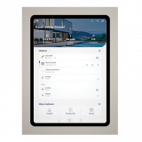 KONTAKT SIMON - Uchwyt ścienny zamknięty do tabletu Samsung Galaxy Tab A8 10,5”; Biały mat Simon 55 - GFC2A8/111