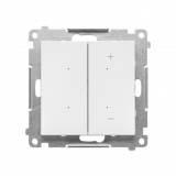 KONTAKT SIMON - DIMMER RGB – Ściemniacz do pasków RGBW, sterowany smartfonem (moduł); Biały mat Simon 55 - TESRGB1W.01/111