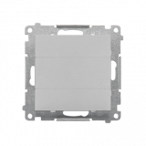 KONTAKT SIMON - Zaślepka ramki (moduł). Mocowanie za pomocą łapek lub wkrętów; Aluminium mat Simon 55 - TPS.01/143