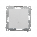 KONTAKT SIMON - Łącznik krzyżowy (moduł) 10 AX, 250 V~, szybkozłącza; Aluminium mat Simon 55 - TW7.01/143