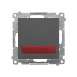 KONTAKT SIMON - Sygnalizator świetlny LED – światło czerwone (moduł) 230 V~; Grafitowy mat Simon 55 - TESS2.01/116