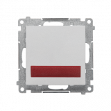 KONTAKT SIMON - Sygnalizator świetlny LED – światło czerwone (moduł) 230 V~; Aluminium mat Simon 55 - TESS2.01/143