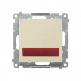 KONTAKT SIMON - Sygnalizator świetlny LED – światło czerwone (moduł) 230 V~; Szampański mat Simon 55 - TESS2.01/144